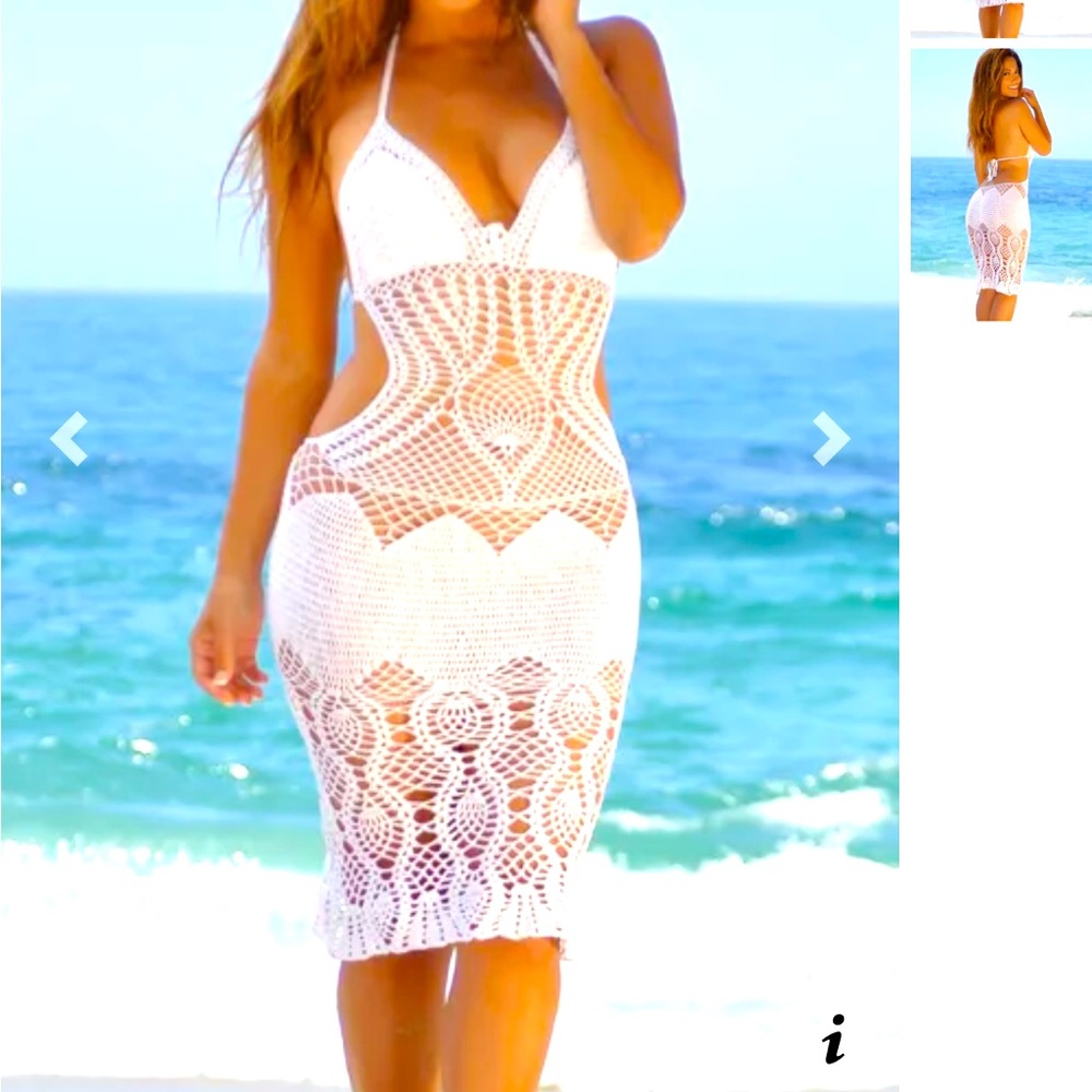 Handmade crochet beachwear. Cotton. Sexy and new with tags